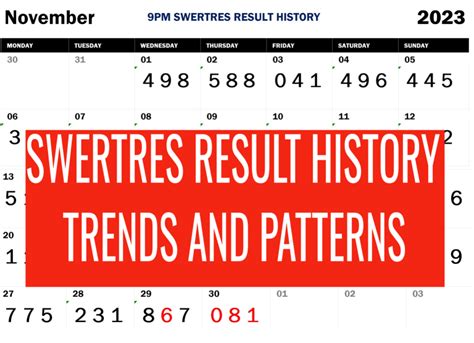 swertres result month of november 2023|SWERTRES RESULT November 1, 2023 .